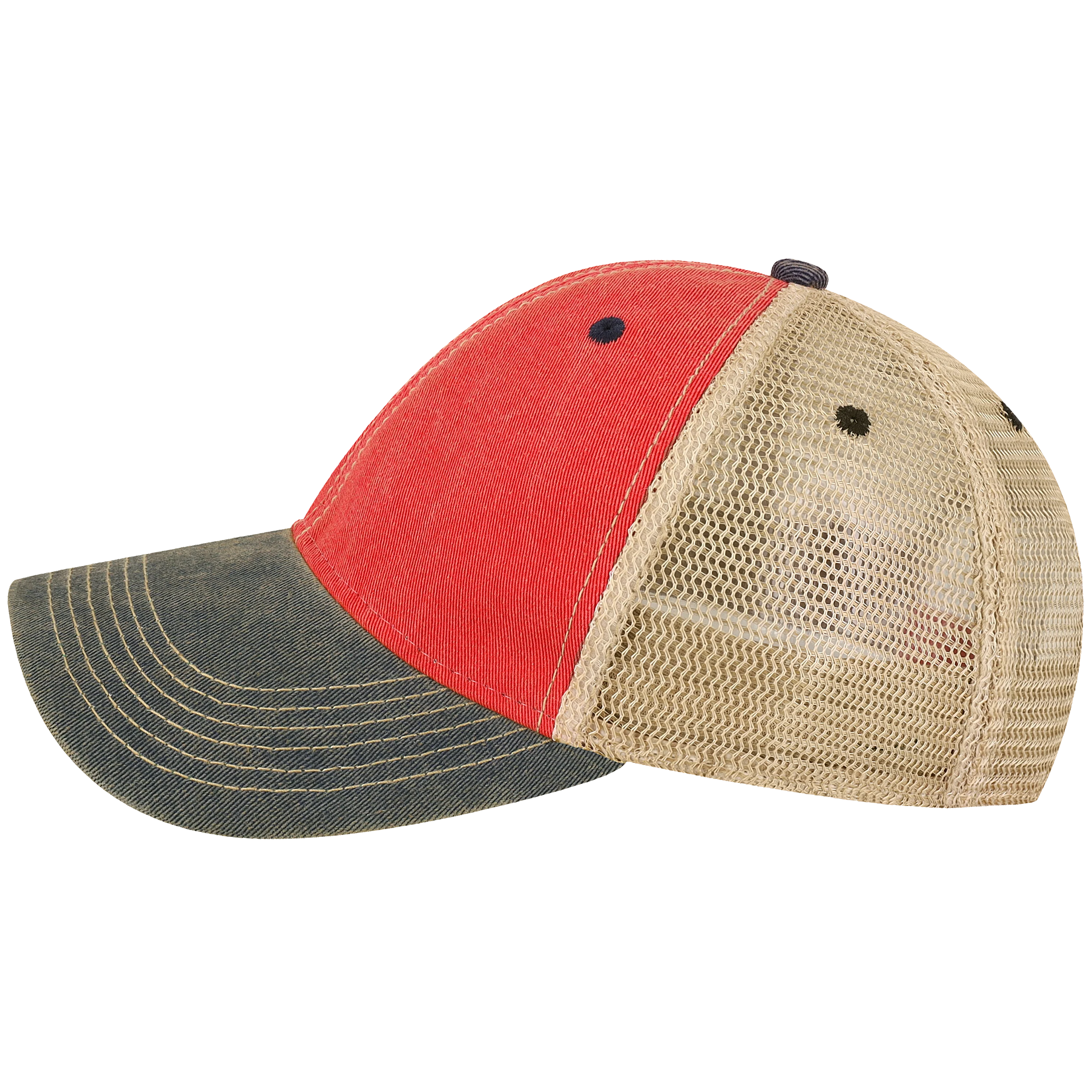 UVA Red, White, and Hoo Old Favorite Adjustable Trucker Hat - Scarlet/Navy - Image 4