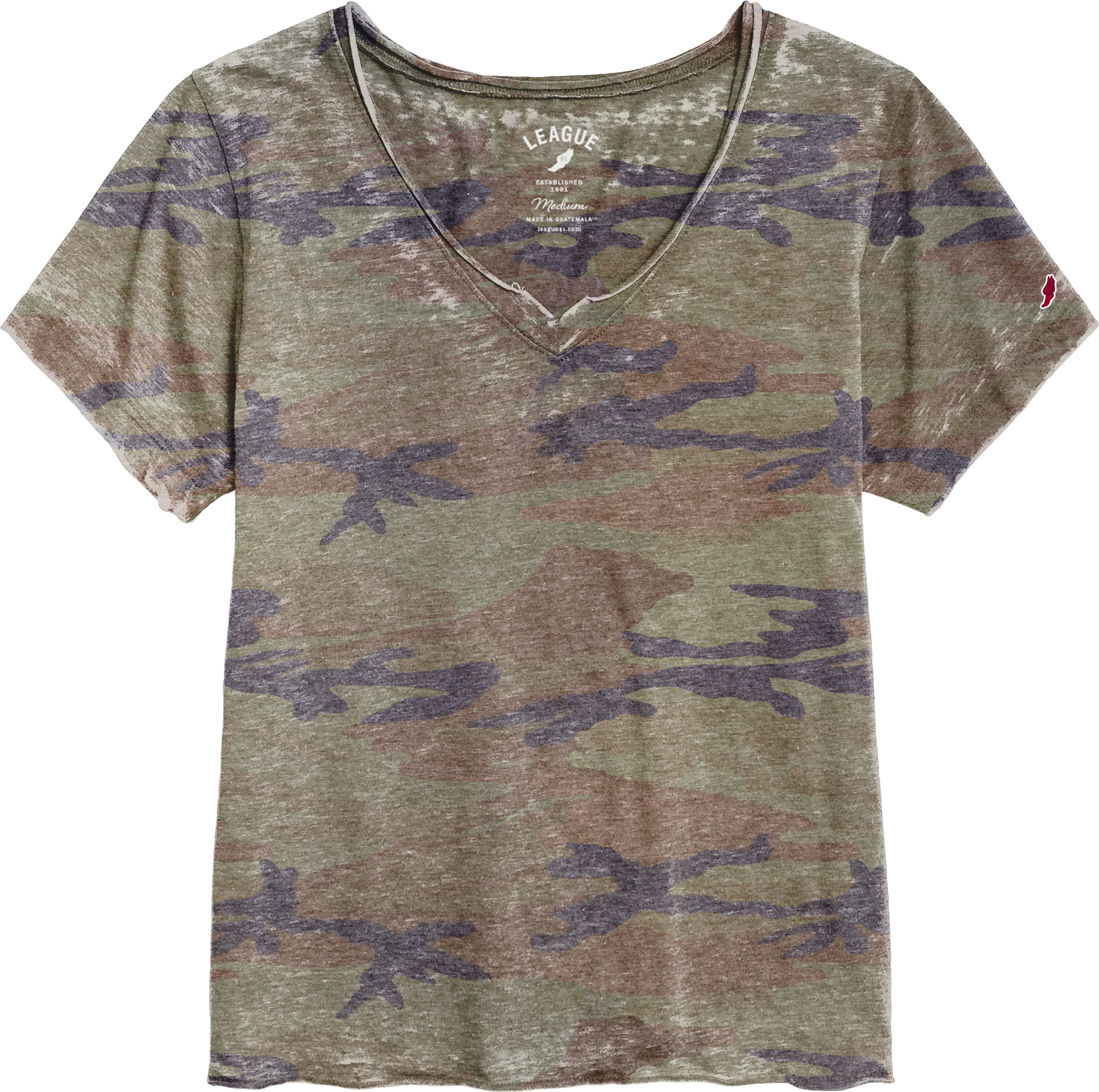 LU205 Burnout Loose Fit V-Neck - Image 5