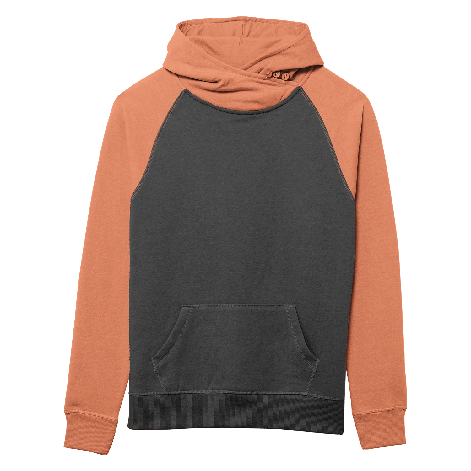 82182 Women's Cozy Asym Hood - Two Tone Colors - Image 7