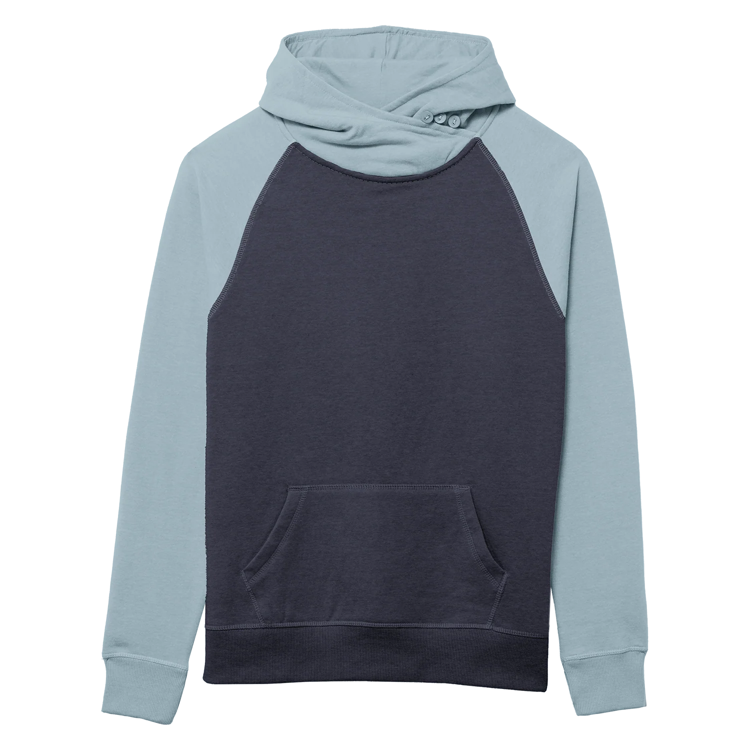 82182 Women's Cozy Asym Hood - Two Tone Colors - Image 8