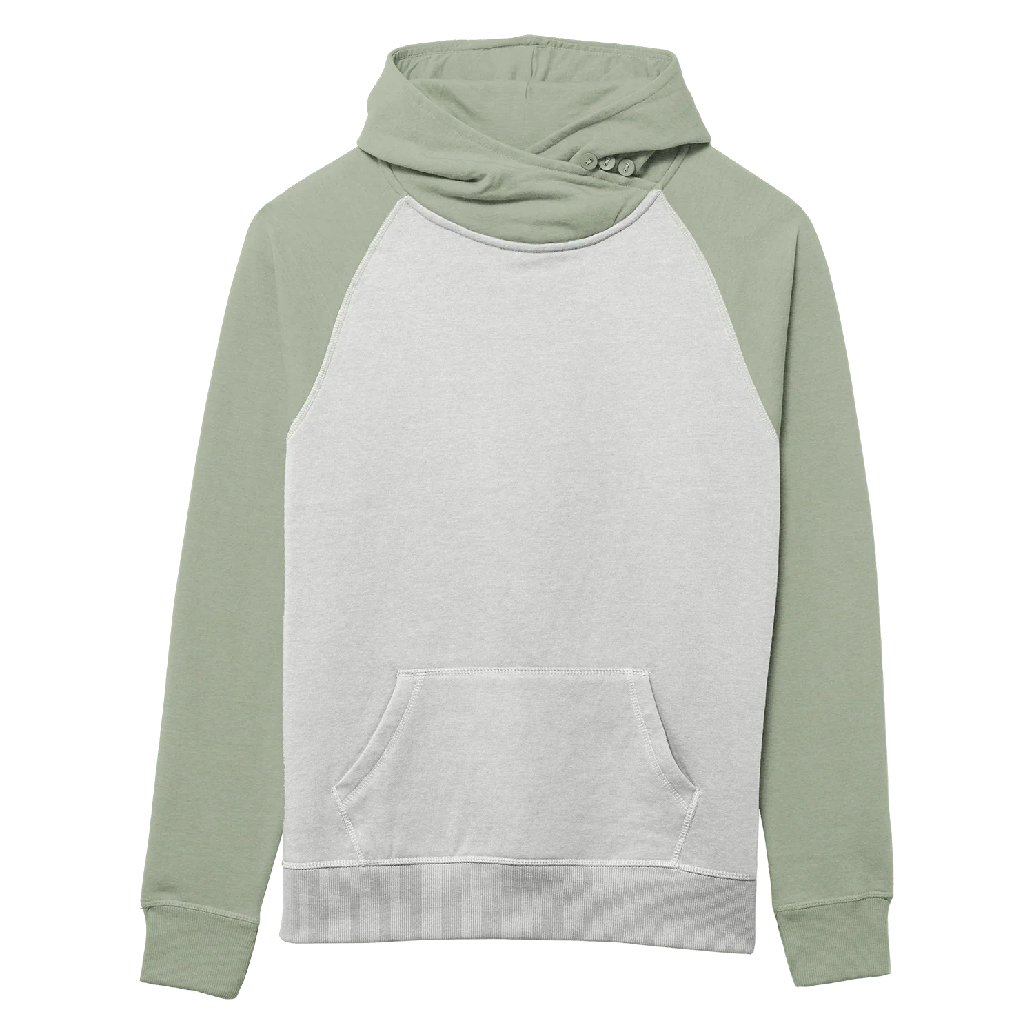 82182 Women's Cozy Asym Hood - Two Tone Colors - Image 9