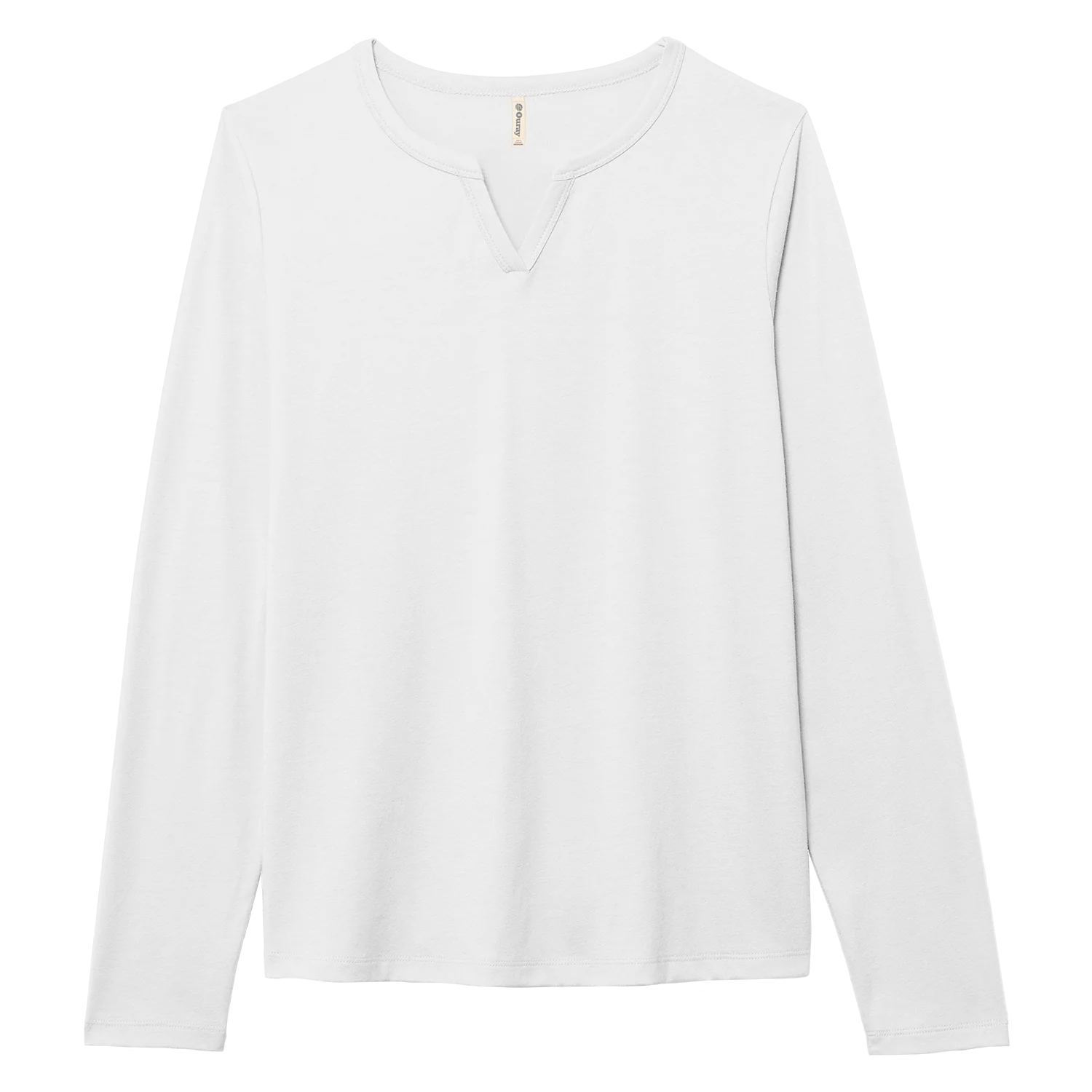 82242 Essentials Women's Long Sleeve Notch Neck Tee - Image 11