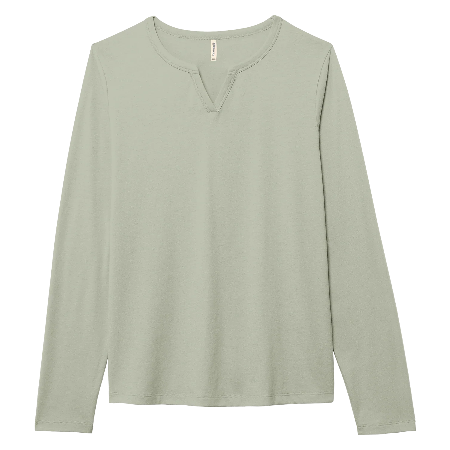 82242 Essentials Women's Long Sleeve Notch Neck Tee - Image 6
