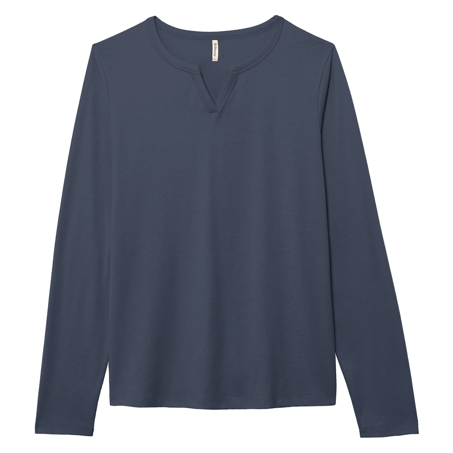 82242 Essentials Women's Long Sleeve Notch Neck Tee - Image 9