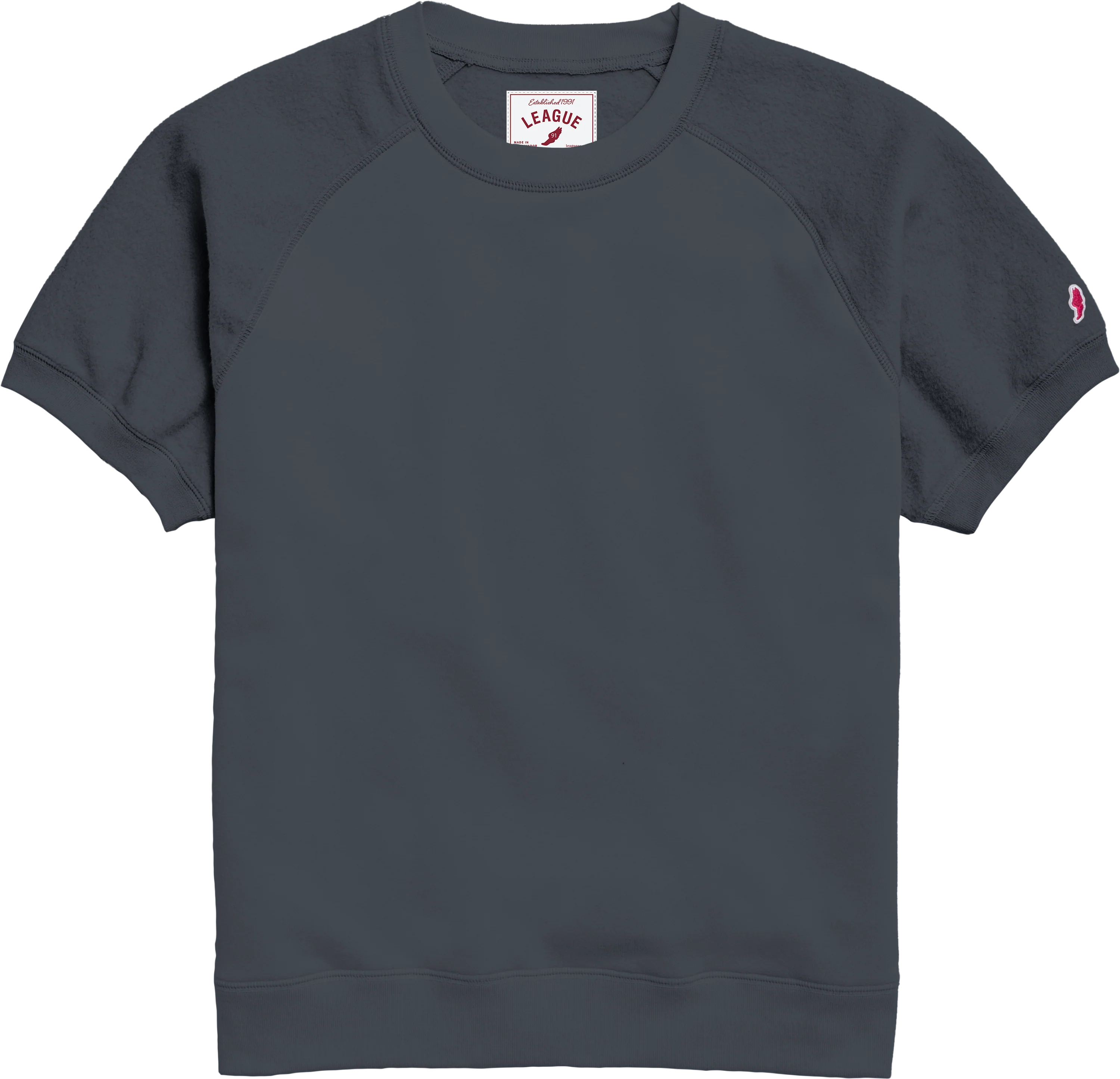 RVF100 Reverse Fleece Raglan Short Sleeve Crew