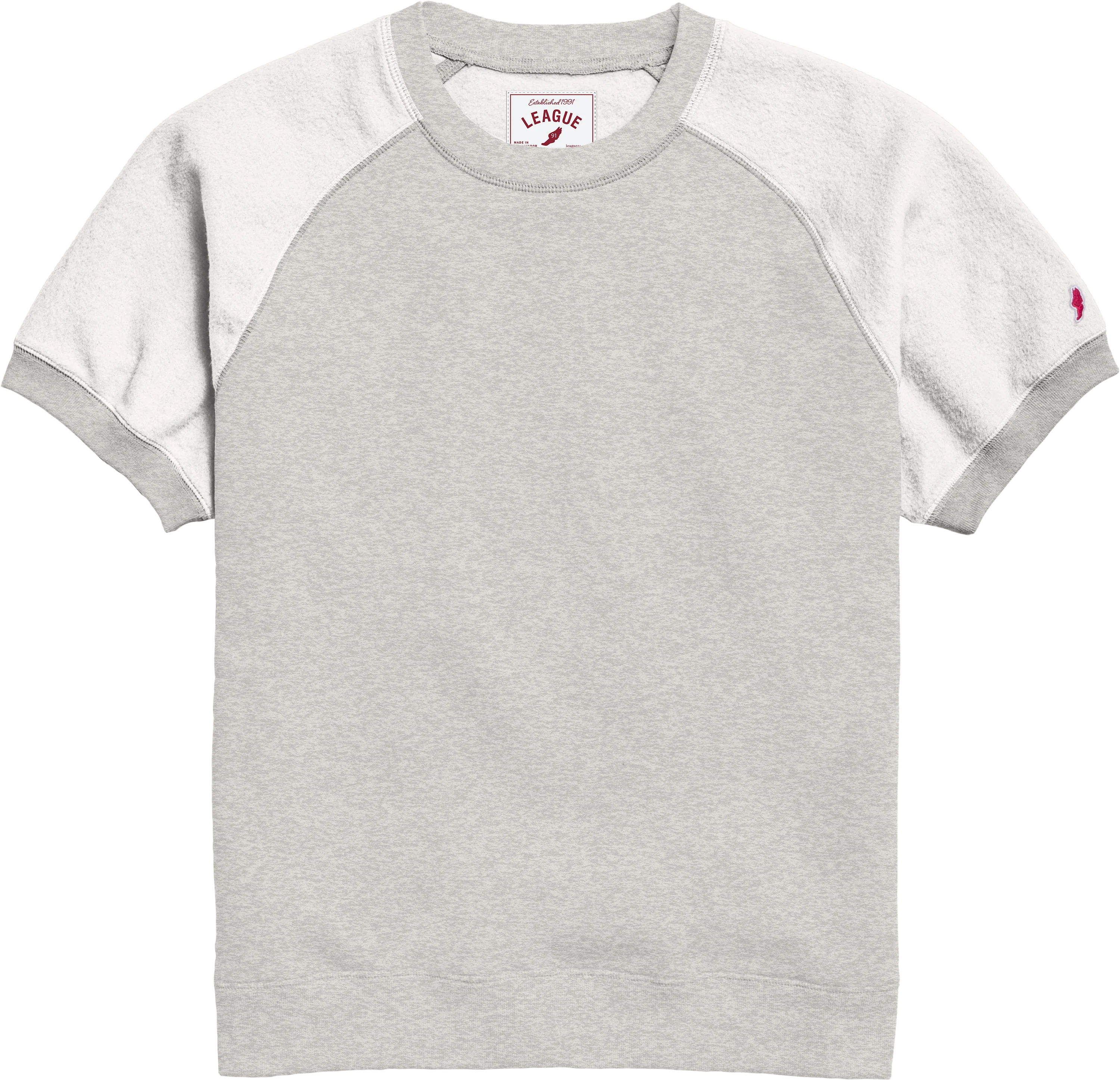 RVF100 Reverse Fleece Raglan Short Sleeve Crew - Image 10