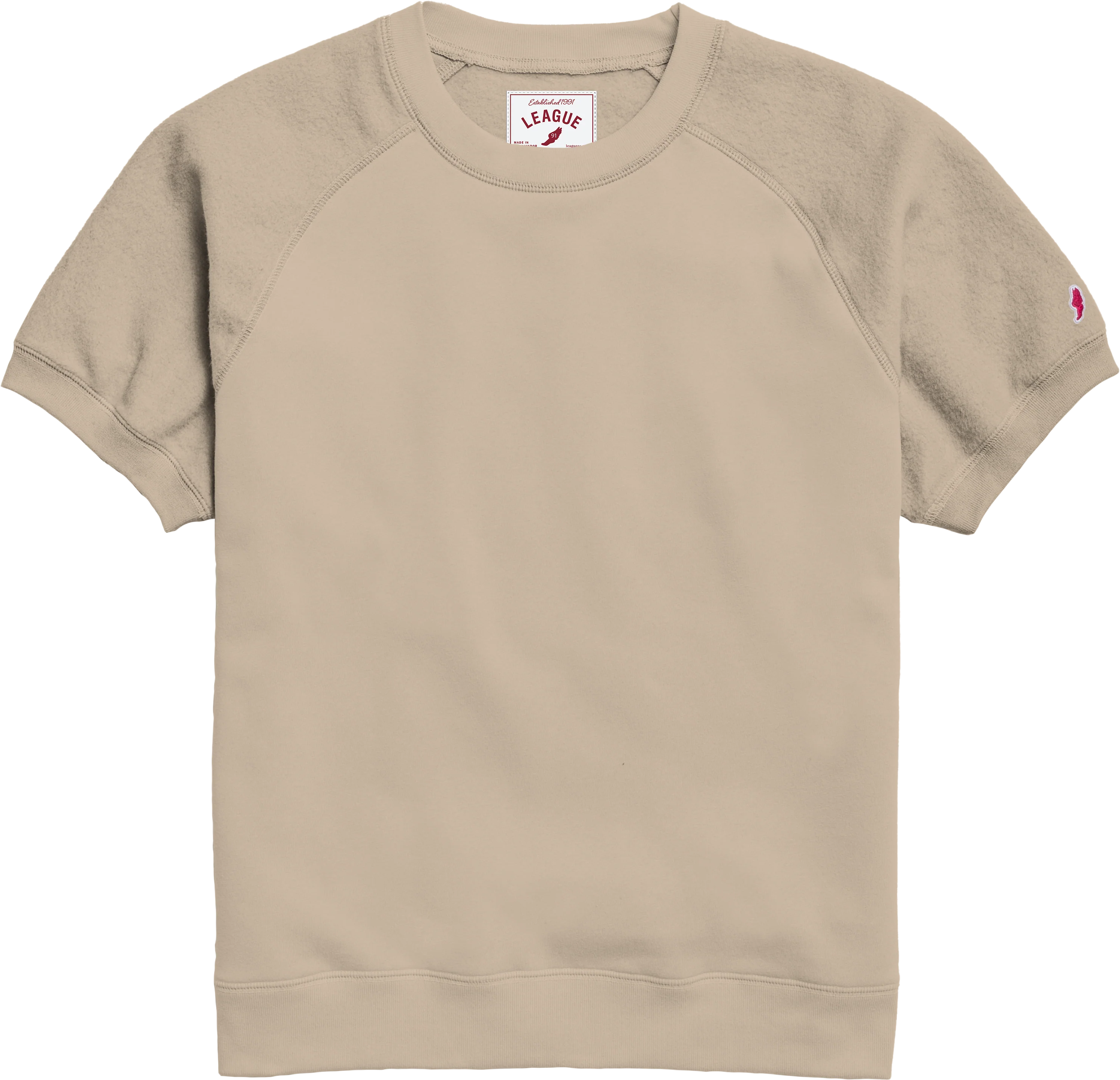 RVF100 Reverse Fleece Raglan Short Sleeve Crew - Image 5