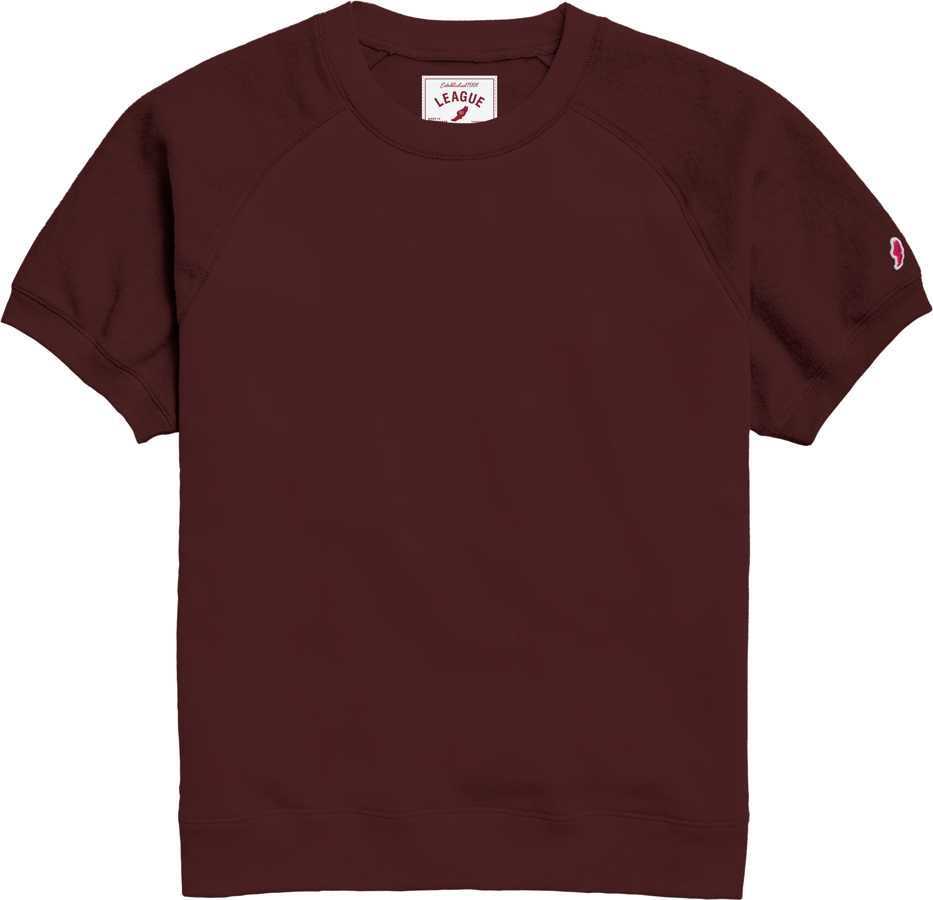 RVF100 Reverse Fleece Raglan Short Sleeve Crew - Image 7